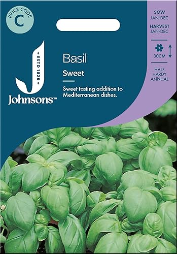 Johnsons Sweet Basil Seeds for Planting UK - Herb