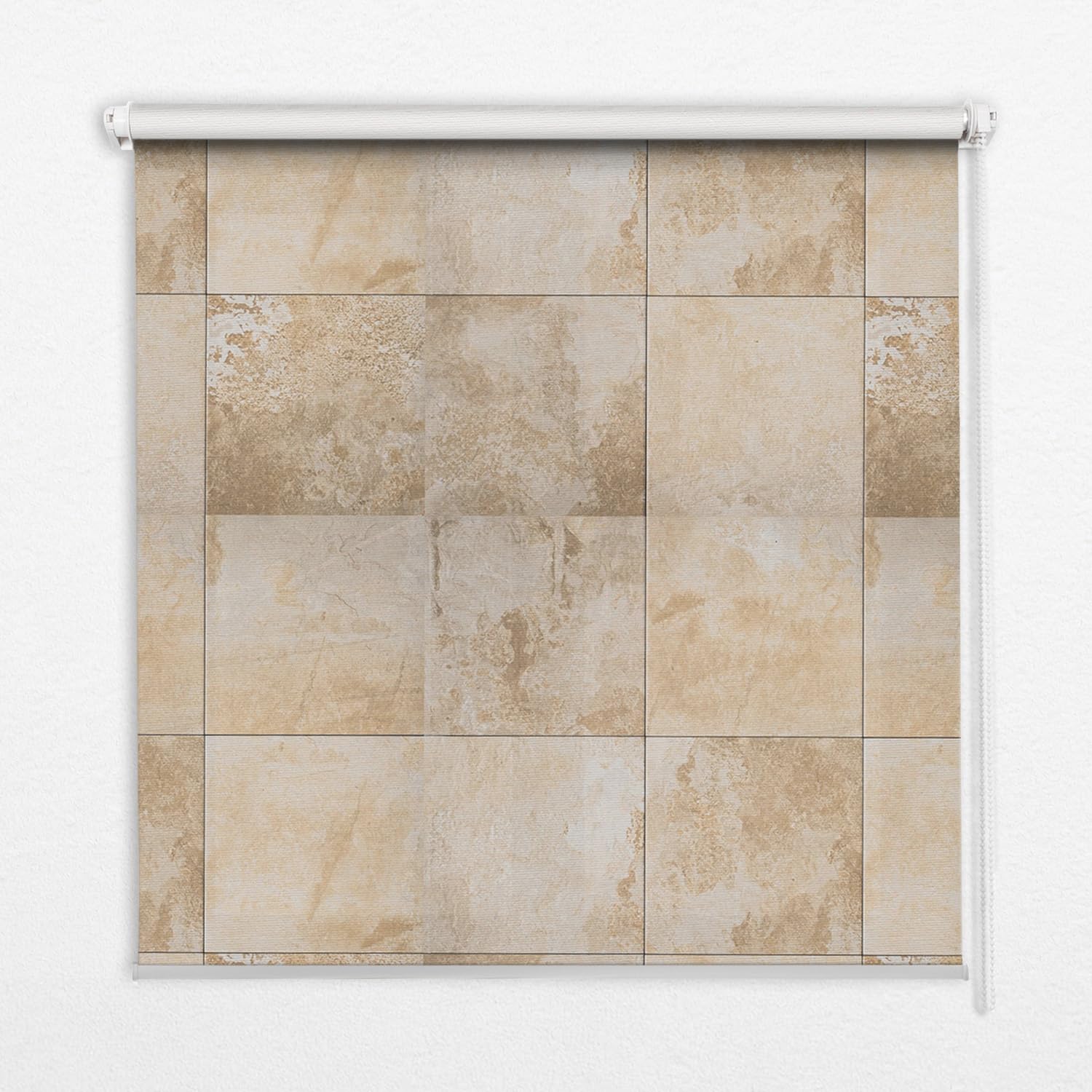 Store banne sans perçage 140x240cm enrouleur intérieur perméable carrelage
