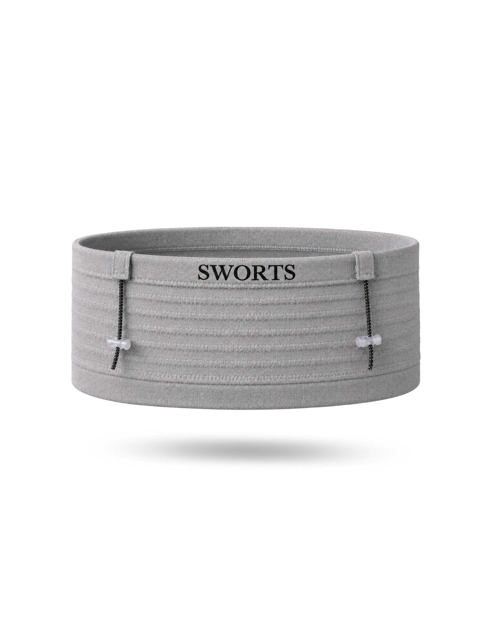 Tube Run Belt I Seamless Jogging - Bolsa para correr sin cierre y poco peso (unisex para correr maratón), Piedra Gris, L/XL