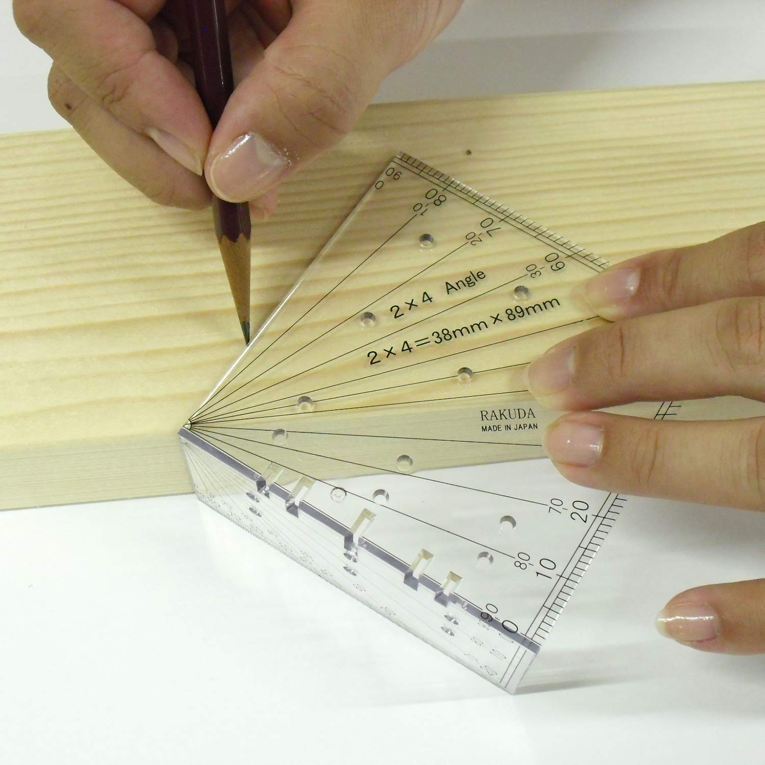 Amazon.co.jp: 清水製作所 ラクダ ツーバイフォー角度定規 2×4用