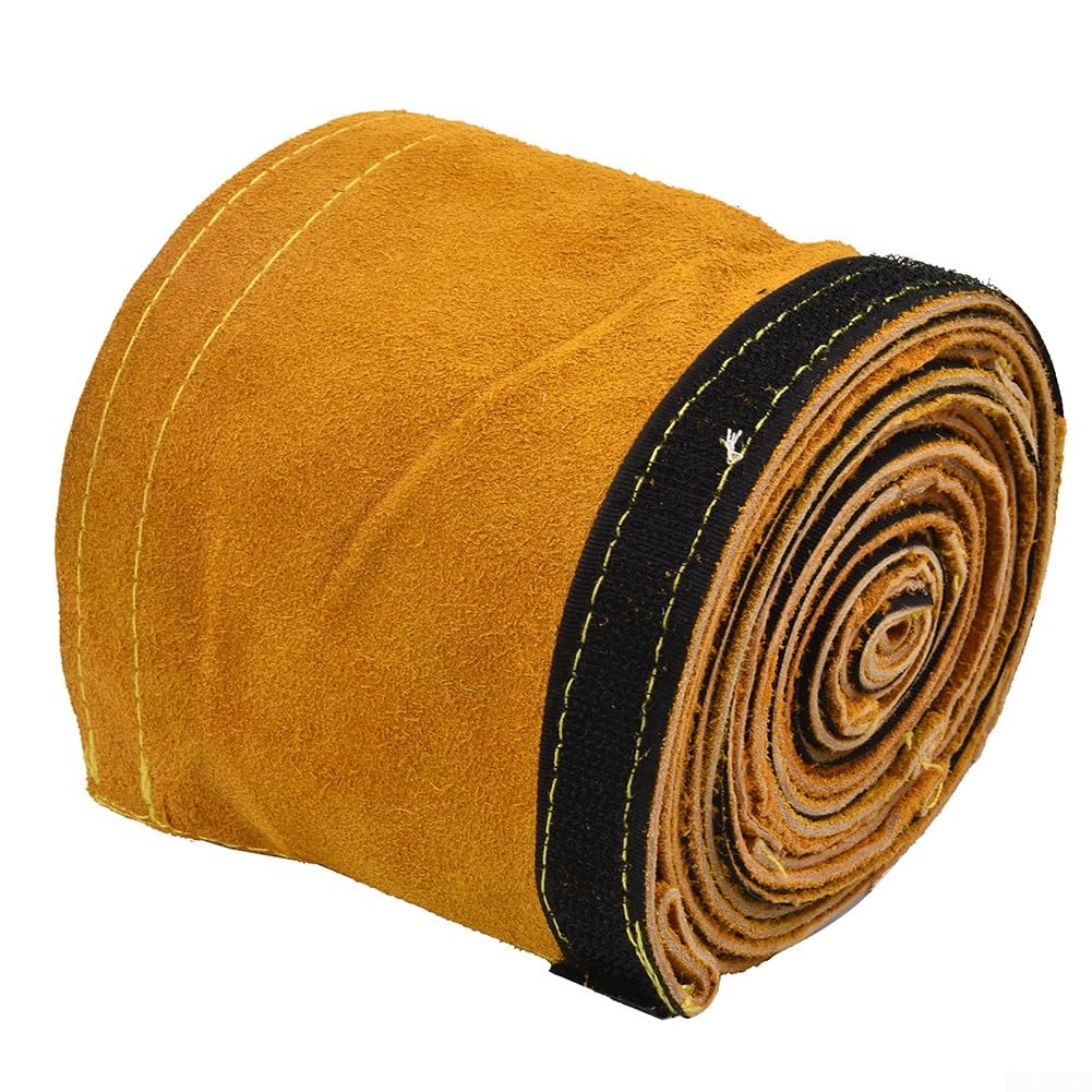 TIG Cache-câble de torche de soudage en cuir ignifuge de 3,5 m, adapté pour appareils de protection d'équipement de soudage, 10 m