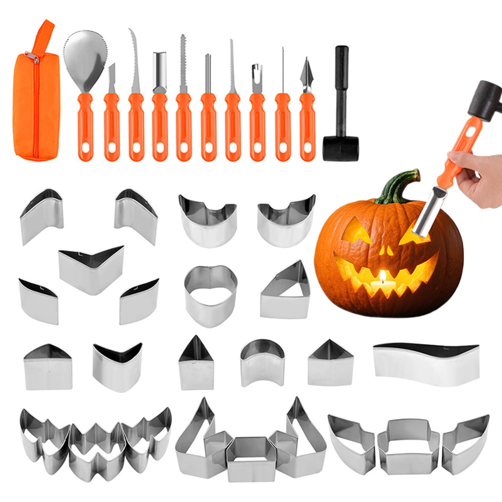 Zestaw do rzeźbienia dyni na Halloween Wytrzymałe Gadżety Rzeźbiarskie Z