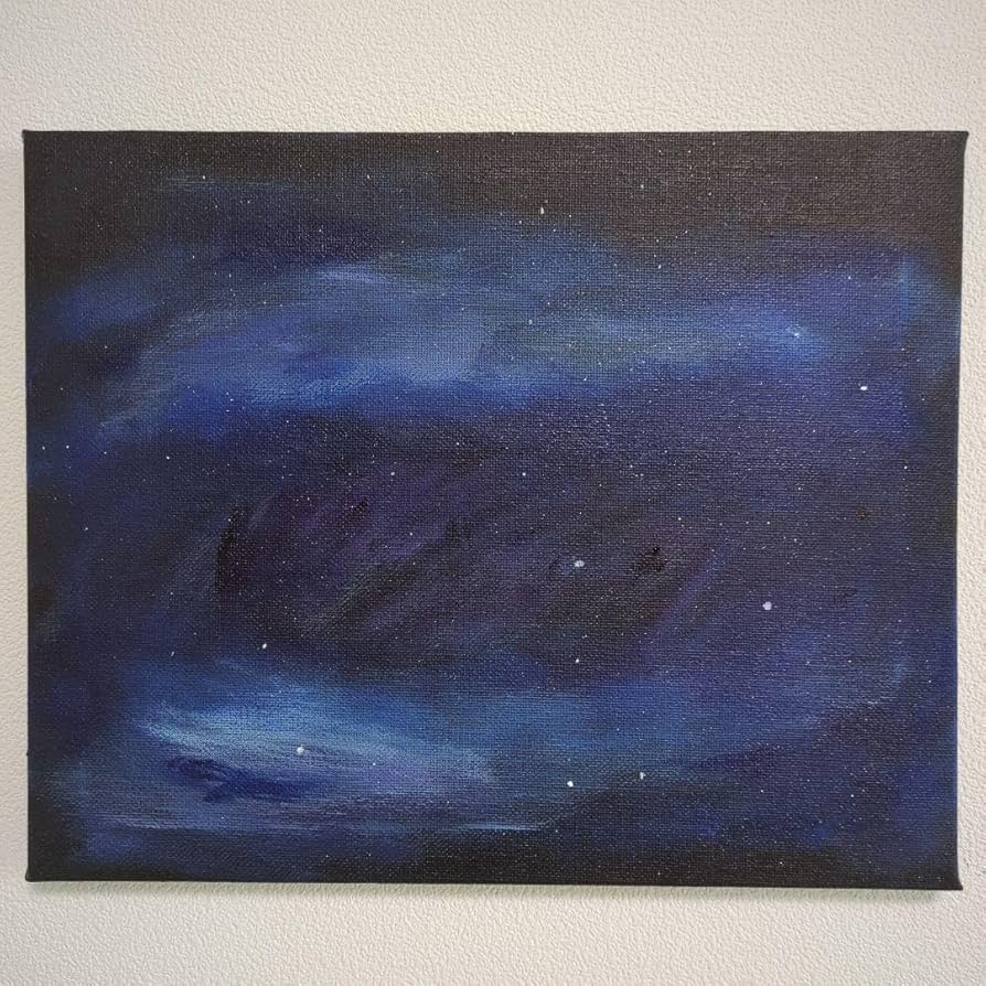 Amazon.co.jp: 子供の絵 抽象画 絵画 作品名 きれいなよる