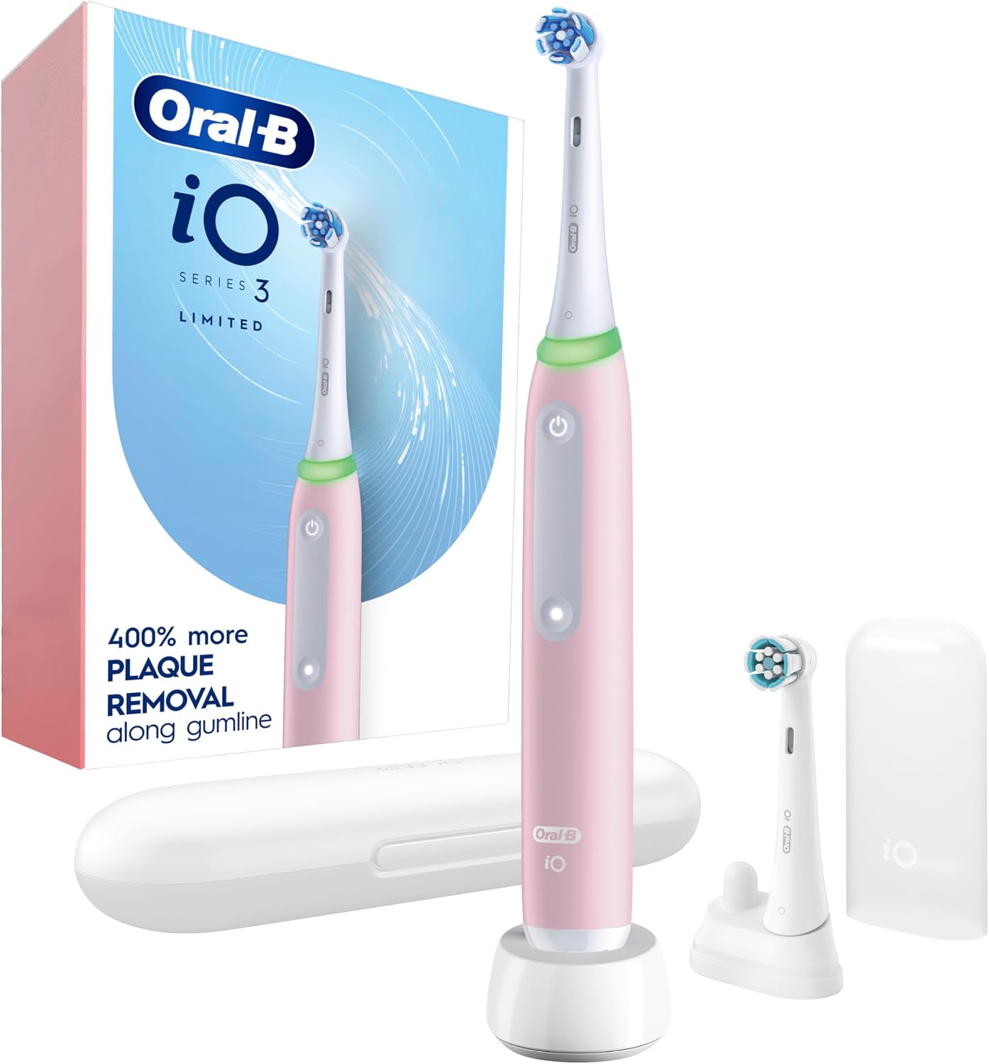 Oral-B iO3 Cepillo Electrico Recargable Rosado Limpieza Profunda Protege Encias 2