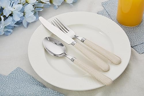 Miniatura 8 de ANNOVA Juego de cubiertos coloridos de acero inoxidable, utensilios de cocina, incluye cuchillos, tenedores, cucharas, tenedores de ensalada y