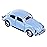 Berry President 1967 Classic Beetle Bug Vintage 1/32 Scale Diecast Metal Pull Back Car Model Toy for Gift/Kids (SkyBlue)