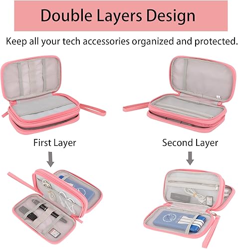 Miniatura 3 de Travel Tech - Organizador de cables, funda portátil para accesorios electrónicos, bolsa de almacenamiento todo en uno, bolsa de transporte para