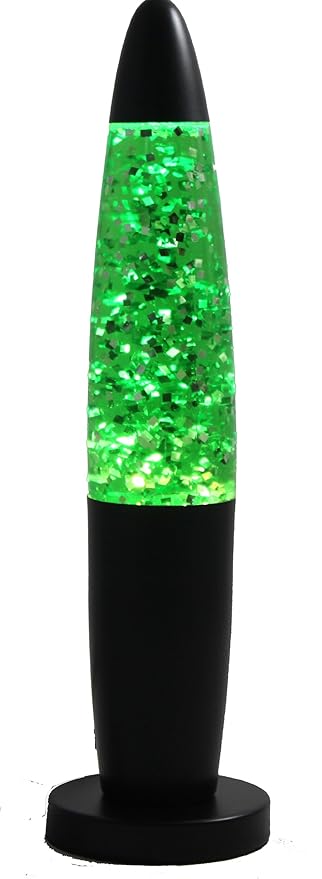 Creative Motion Home Decorative 13 Black Base Green Sparkle Lamp