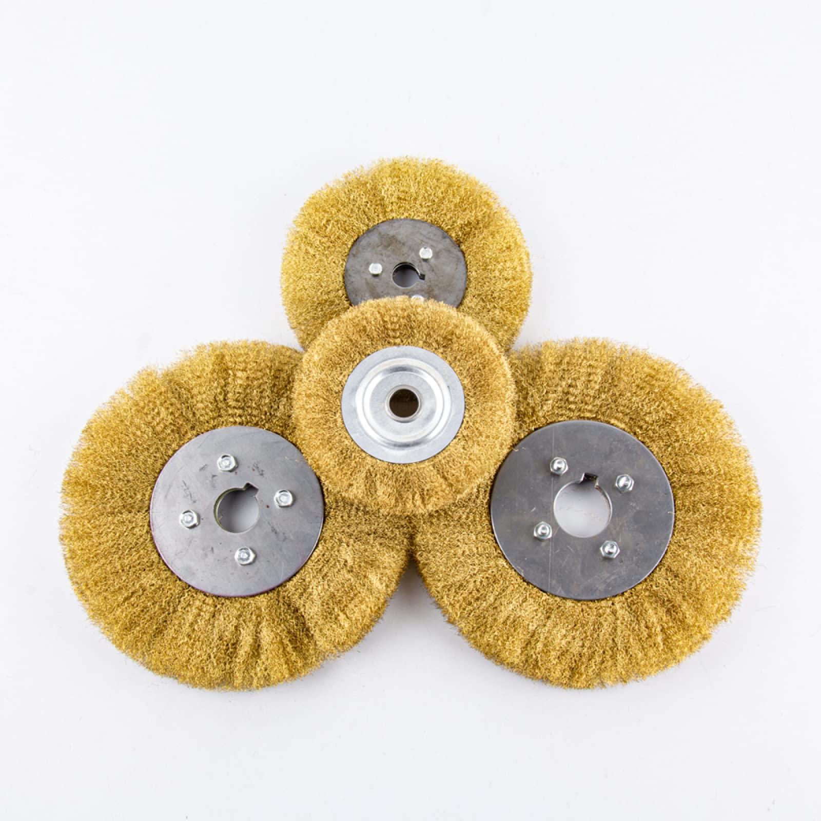 1 Stück 0,13 Mm Flache 7,6 Cm – 25,4 Cm Messingdrahtbürste Für Tischschleifer, Polierscheibe, Schleifwerkzeug, Metall, Entrosten Von Holz,250mmx32mm 1ST