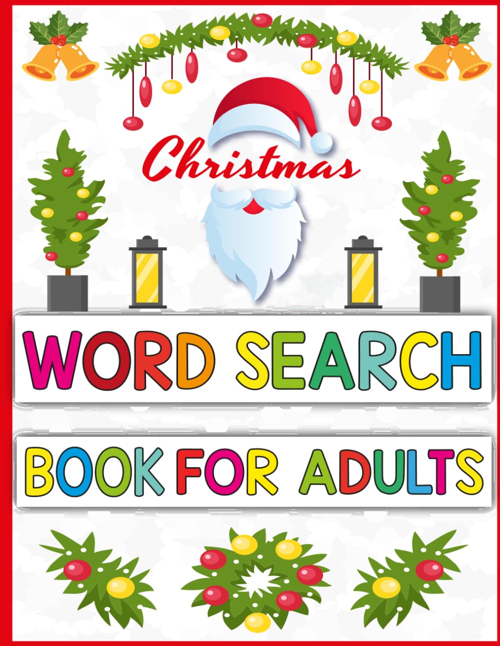 Christmas Word Search Puzzle Book For Adults