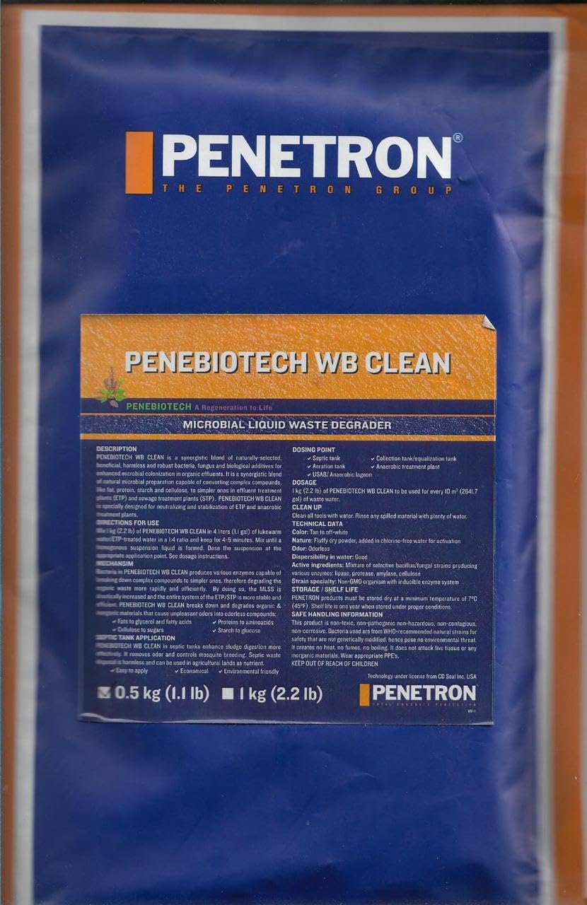 PENETRON Microbial Liquid Waste Degrader, Septic Tank Cleaner, 500gm (B0DGHM81BX) Amazon Price History, Amazon Price Tracker