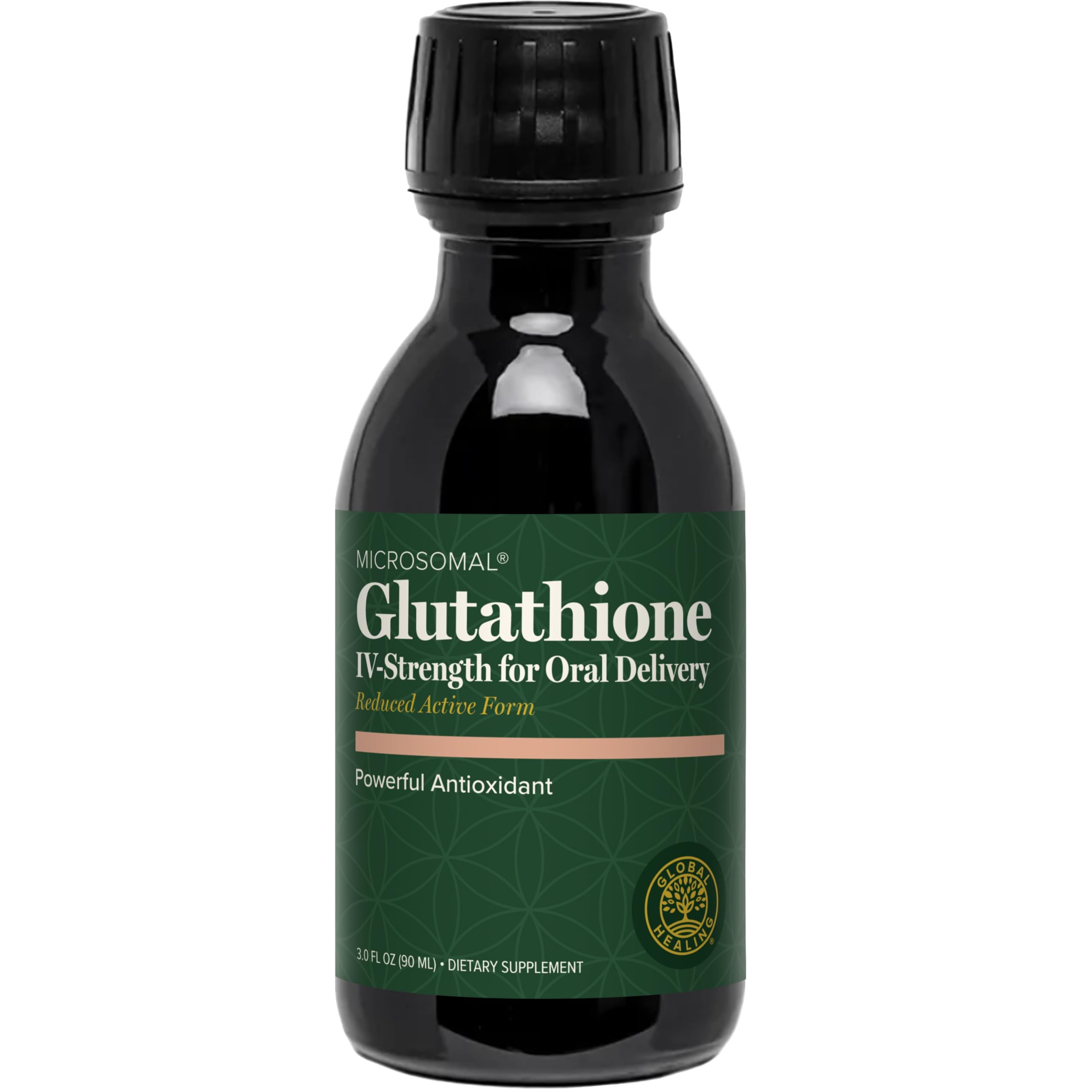 Global Healing Center - Glutathione Supplement - Microsomal L-Glutathione (Reduced) 250mg - Antioxidant Microsomal Technology är mer biotillgänglig för din kropp än Liposomal Kind - 2 Fl Oz