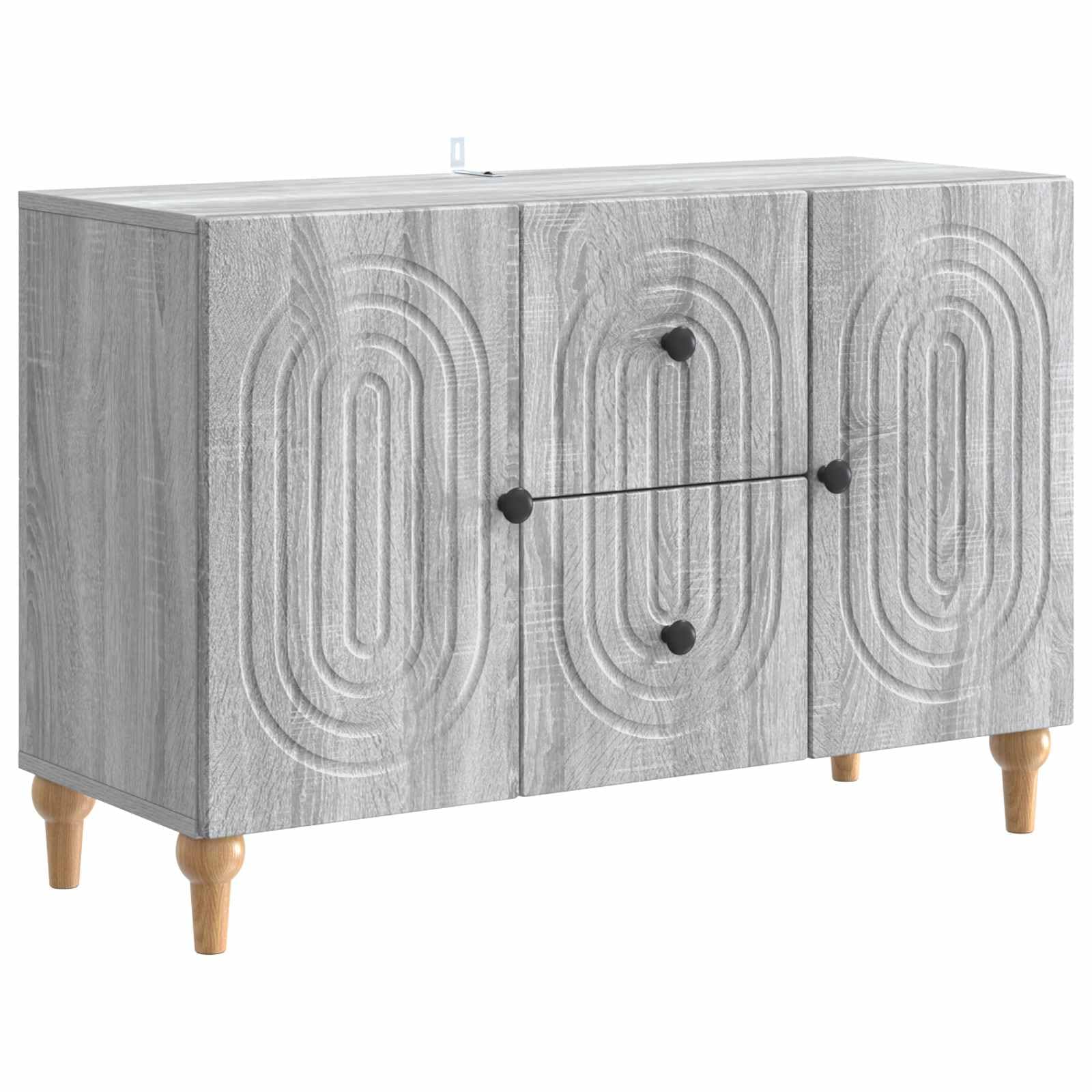 Mobile TV Sonoma grigio 89 x 34,5 x 60 cm
