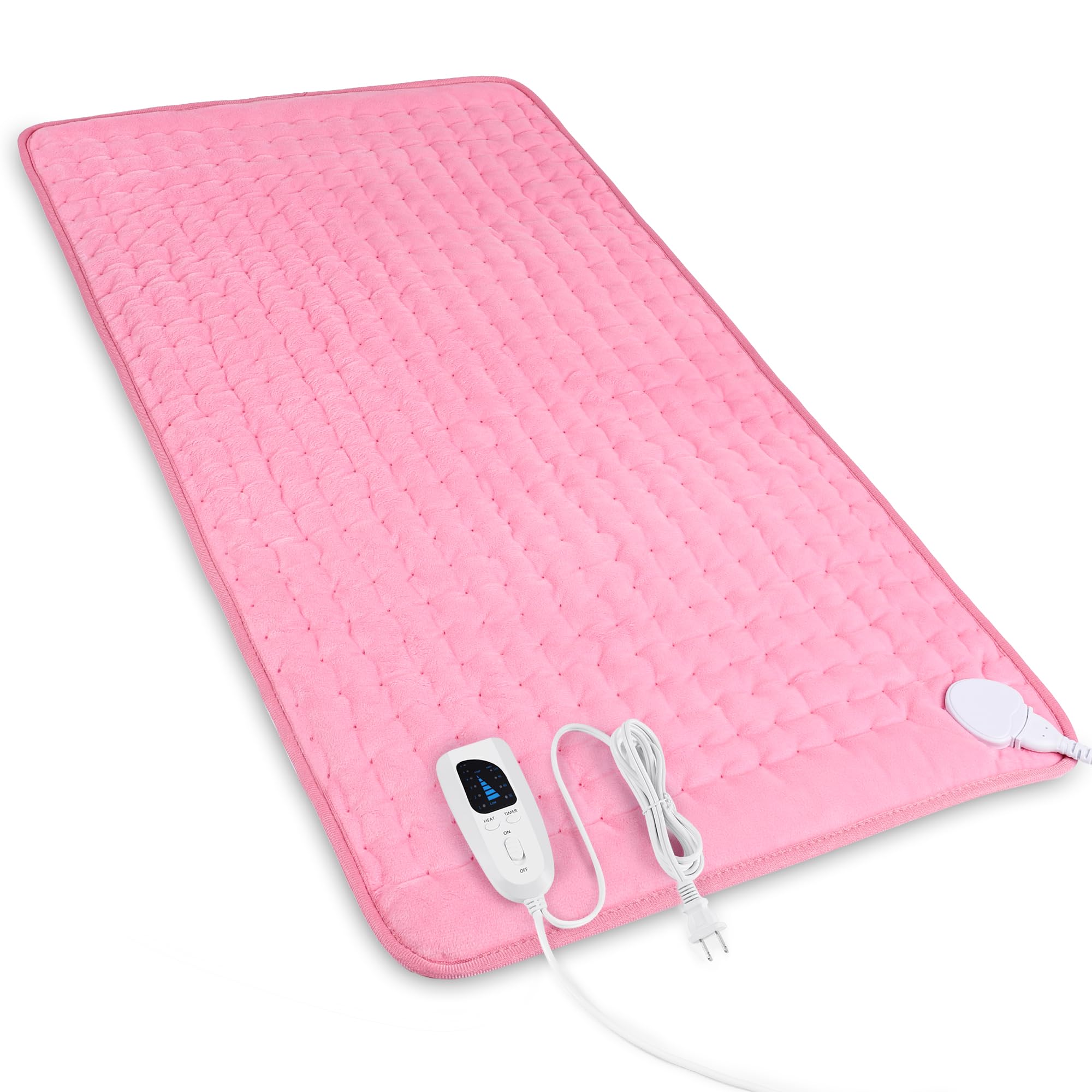 Heating Pad,Electric Heating Pads,Heating Pad for Back,Pink,33x17 Inch