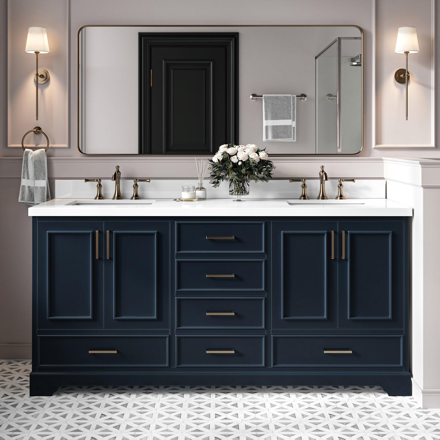 DKB Langford 72-inch Midnight Blue