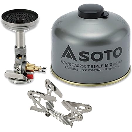 Amazon ソト Soto マイクロレギュレーターストーブ ウインドマスター 専用4本ゴトク フォーフレックス 250パワーガス付きお買い得スタートセット Sod 310 Sod 460 Sod 725t キャンプストーブ Od缶用 シングルバーナー キャンプ ガス バーナー 火力が強い ソロ
