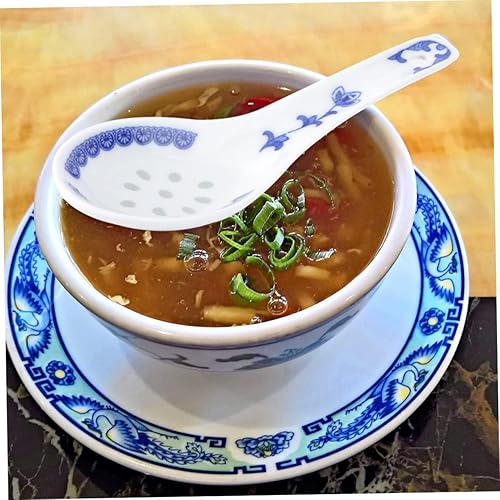 Miniatura 8 de Cuchara de porcelana azul y blanca para decoración de alimentos, accesorios japoneses, cucharas de Wonton, cucharas chinas, ukelele para