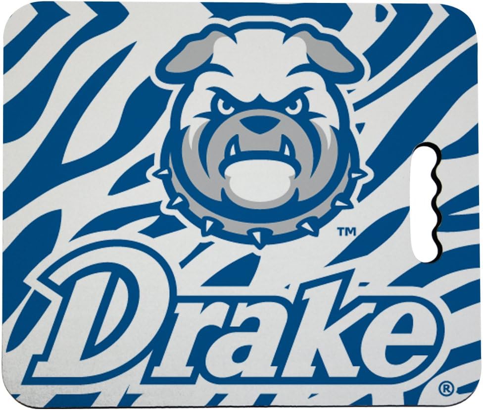 VictoryStore Outdoor Seat Cushions - Drake University Stadium Seat Cushion - Zebra Print Design