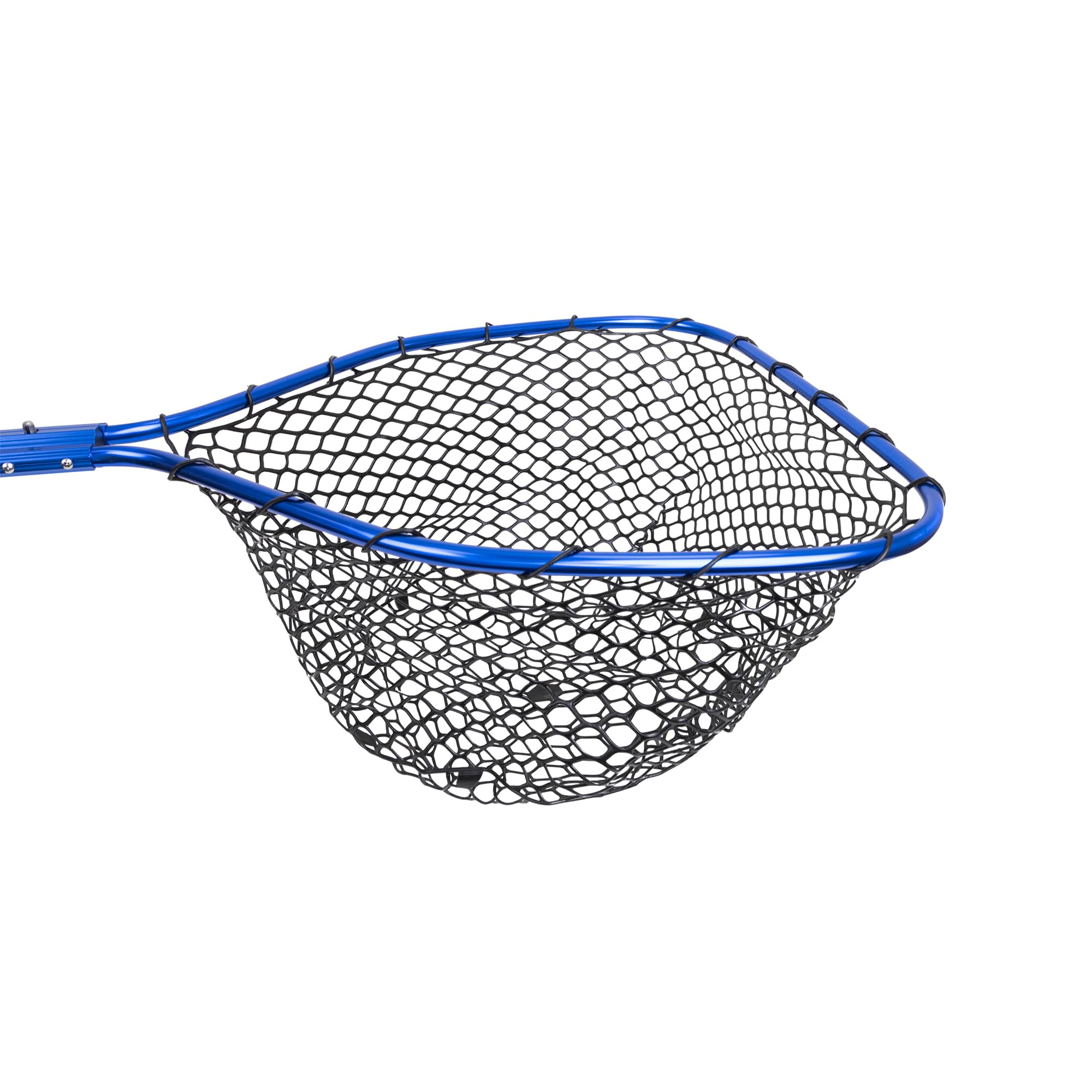 UMT - Retino telescopico da pesca da 1,5 m, resistente, durevole, in silicone, con manico pieghevole, colore: blu