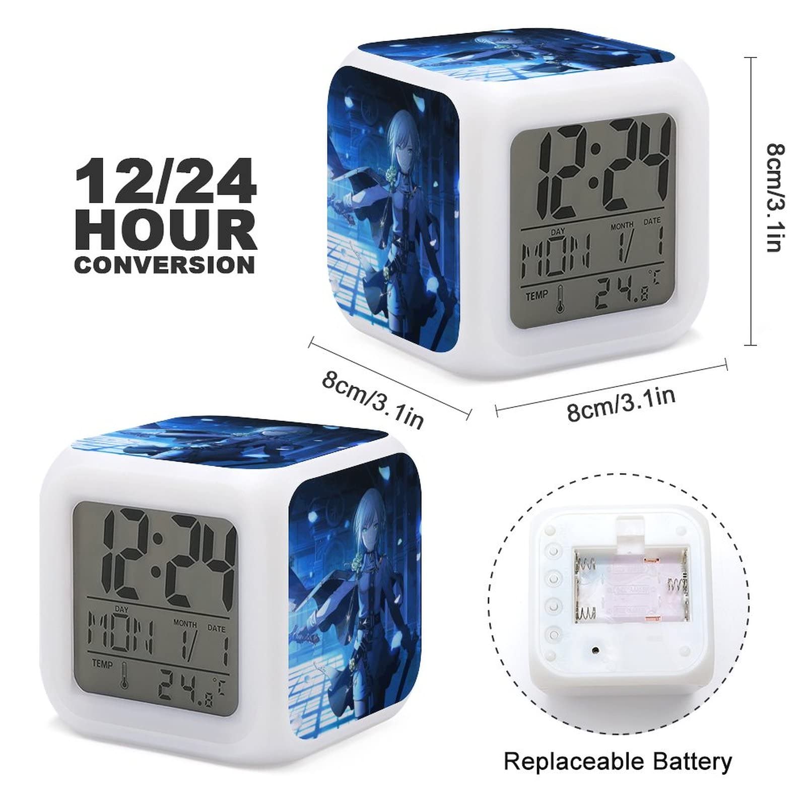 プロセカ 目指し時計 Amazon.co.jp: プロジェクトセカイ 草薙 寧々 目覚まし時計 LED