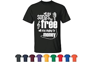 Will Sing, Will Stop Singing Men Women Black T shirt