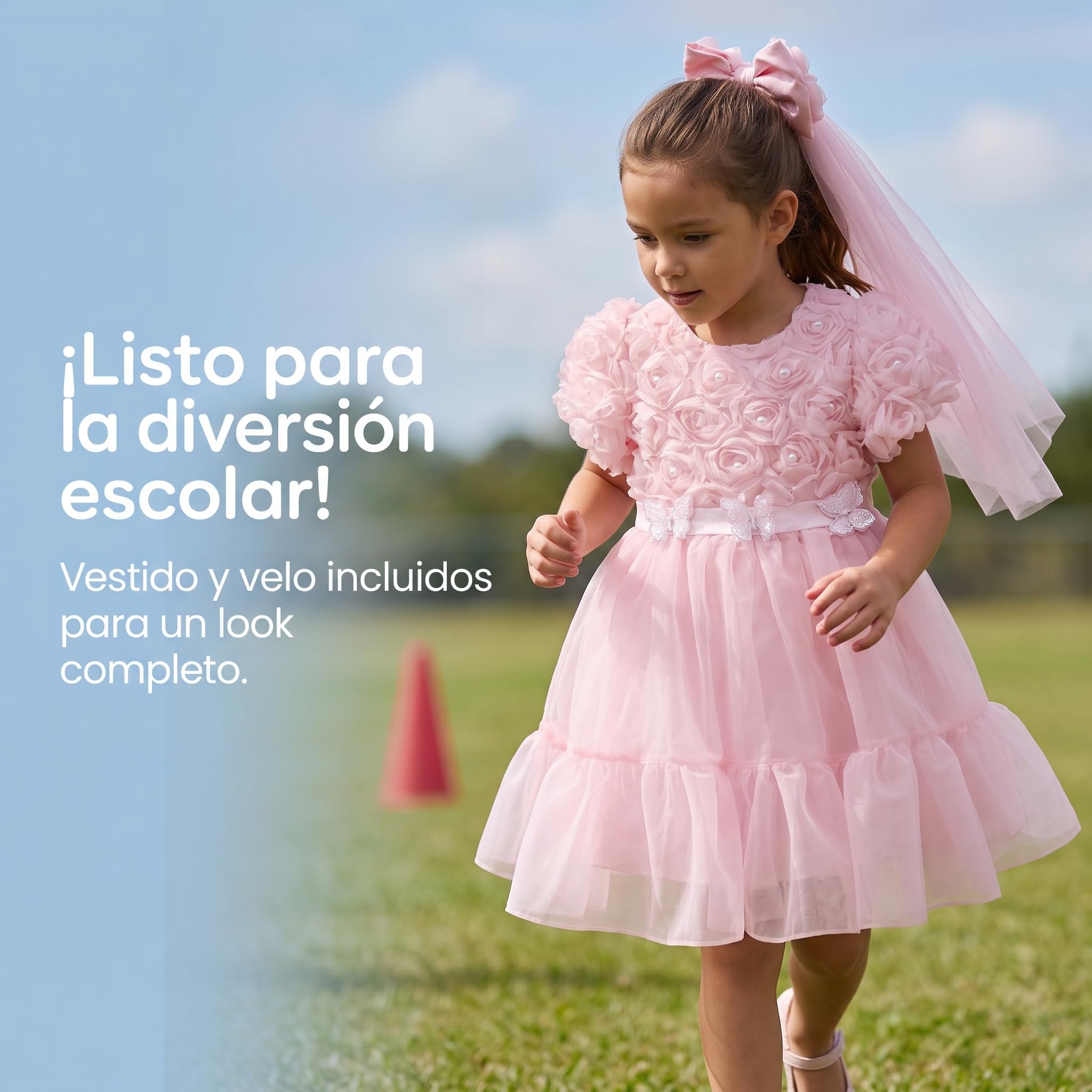 Uniforme Escolar Formal guarría Unisex para niñas, Vestido con, Numeric_120