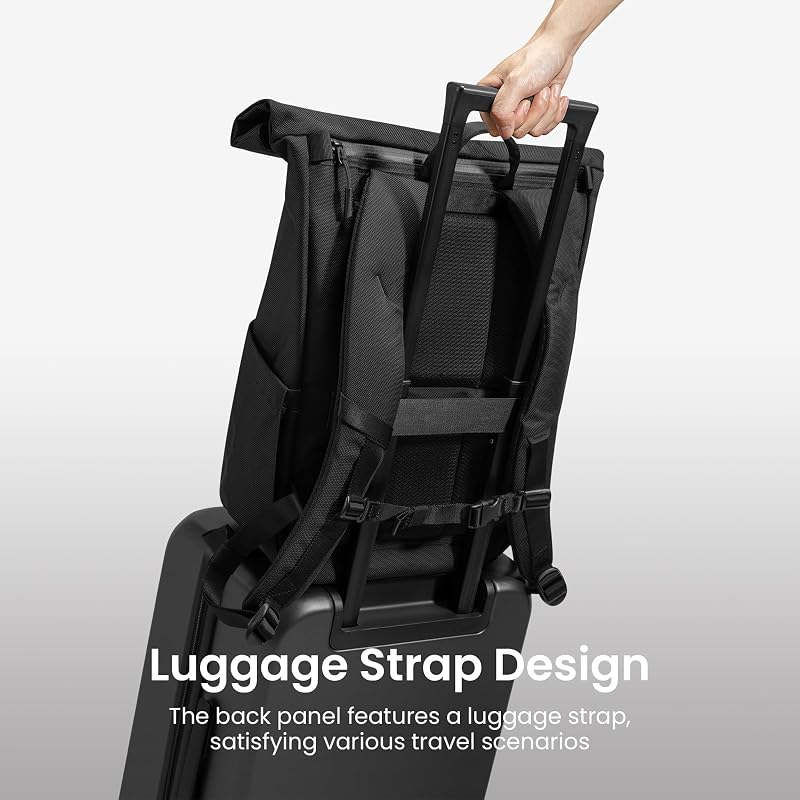BootyBay Rolltop Laptop Hátizsák 25-30L Vízálló Utazási Munka Kollégium