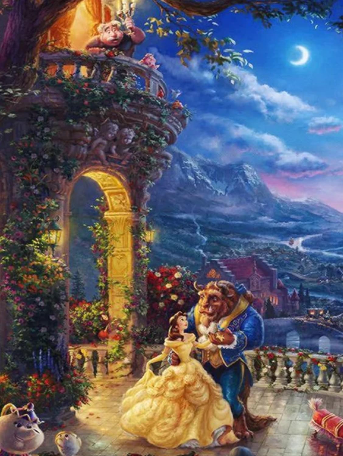 Diamond Painting Kits for Adults - Beauty Princess DIY 5D Diamond Art Kits Full Drill Diamond Dots Paintings with Diamonds Gem Art and Crafts Home Decor 12x16inch