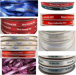 33 Yards / 100 Feet - Personalized Satin Ribbon Wedding Favor Christmas ...