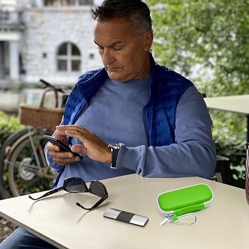 Miniatura 89 de Funda para monitor cardíaco compatible con AliveCor Kardia Mobile ECG/para KardiaMobile 6L para dispositivos Apple y Android, solo funda (blanco)