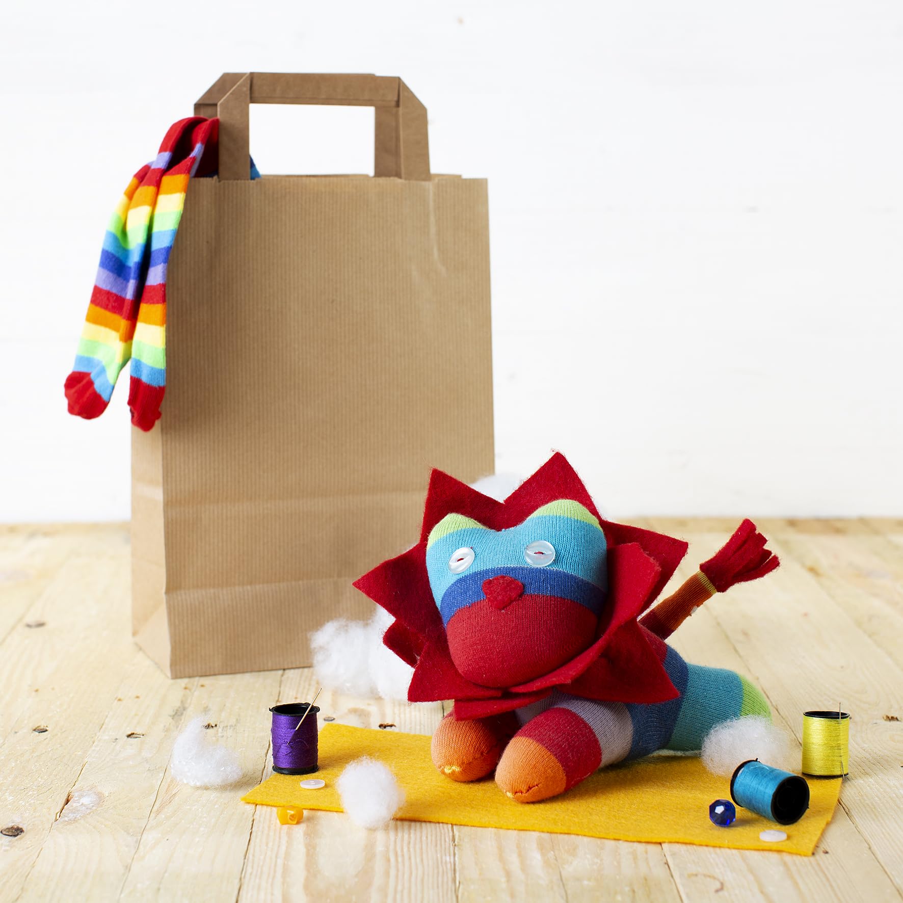 Create Your Own Sock Lion : DIY Craft Kit for Endless Fun!