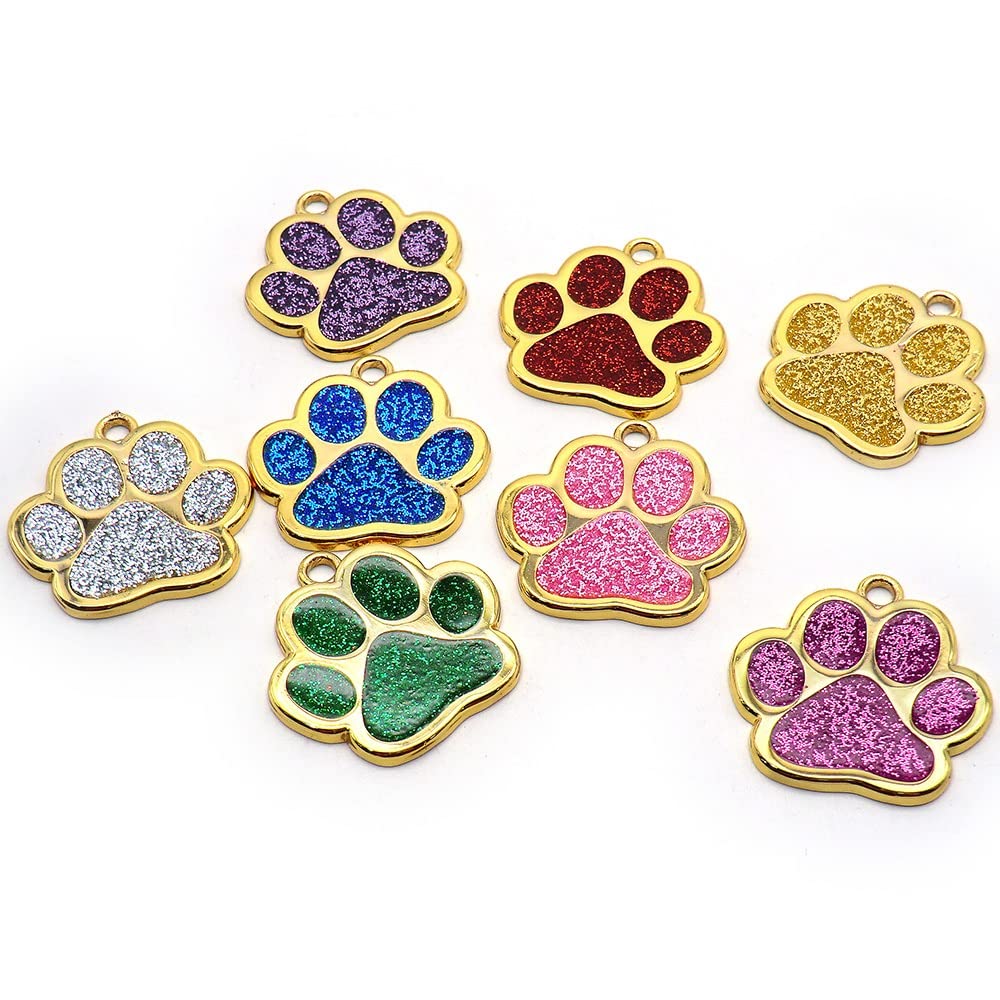 100 PCS Anti Perdita Gatto Cane Tag Ciondolo Personalizzato ID Inciso Nome Tag Negozio di Animali Pet Nome Numero di Telefono Tag FAI DA TE Targhetta All'ingrosso, Blu