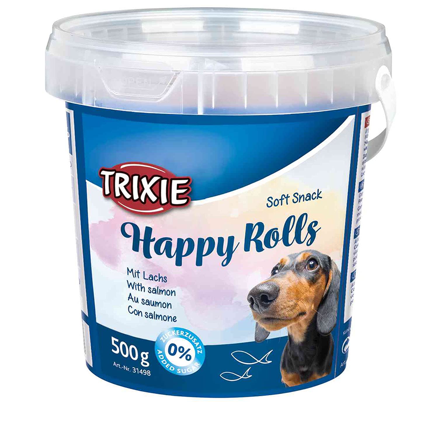 TRIXIE Bote Soft Snack Happy Rolls, 500 g, Salmón, Perro