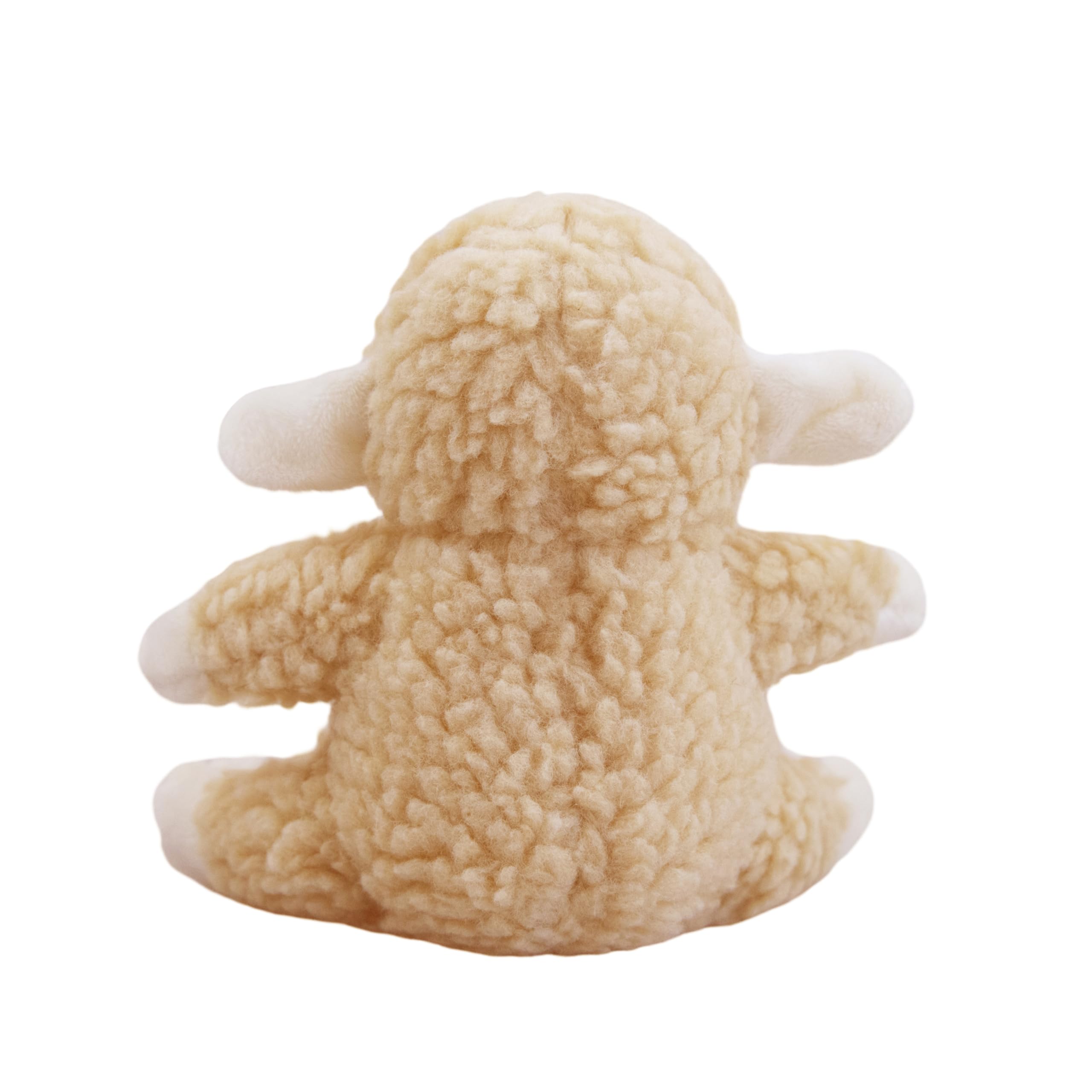 lilizzhoumax Simulation Lamb Plush Toy 13cm/5”, sit Realistic Stuffed Animal Wild Cute Sheep Plush Toy - Image 4