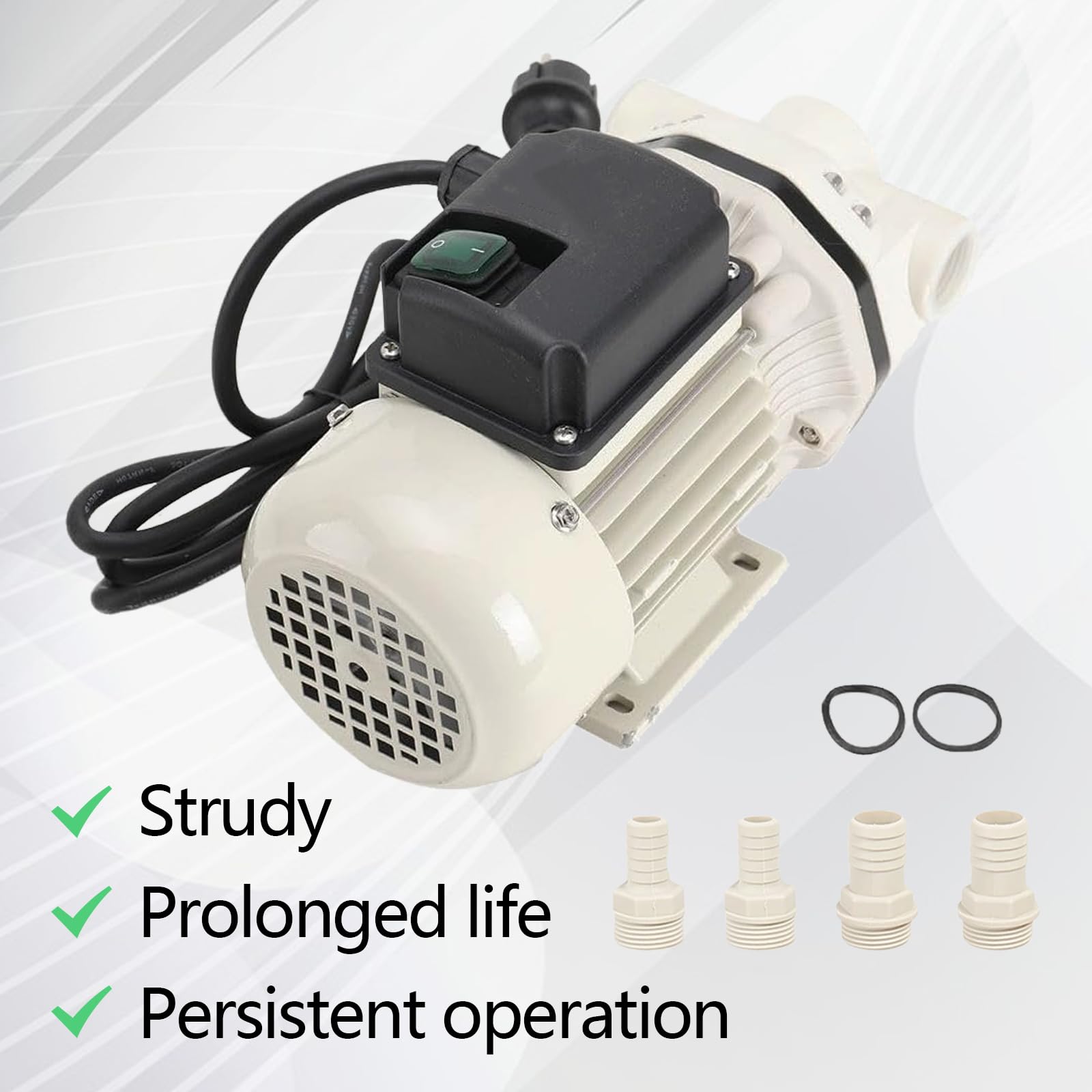 Bomba De Urea, 40L/Min Kit Bomba Ad-Blue Urea Piezas De Conexión Autocebantes Diafragma 220V - 0,4KW (50hz) Con 4 Boquillas Y 2 Abrazaderas 2950 Rpm Longitud Del Cable 1,8m