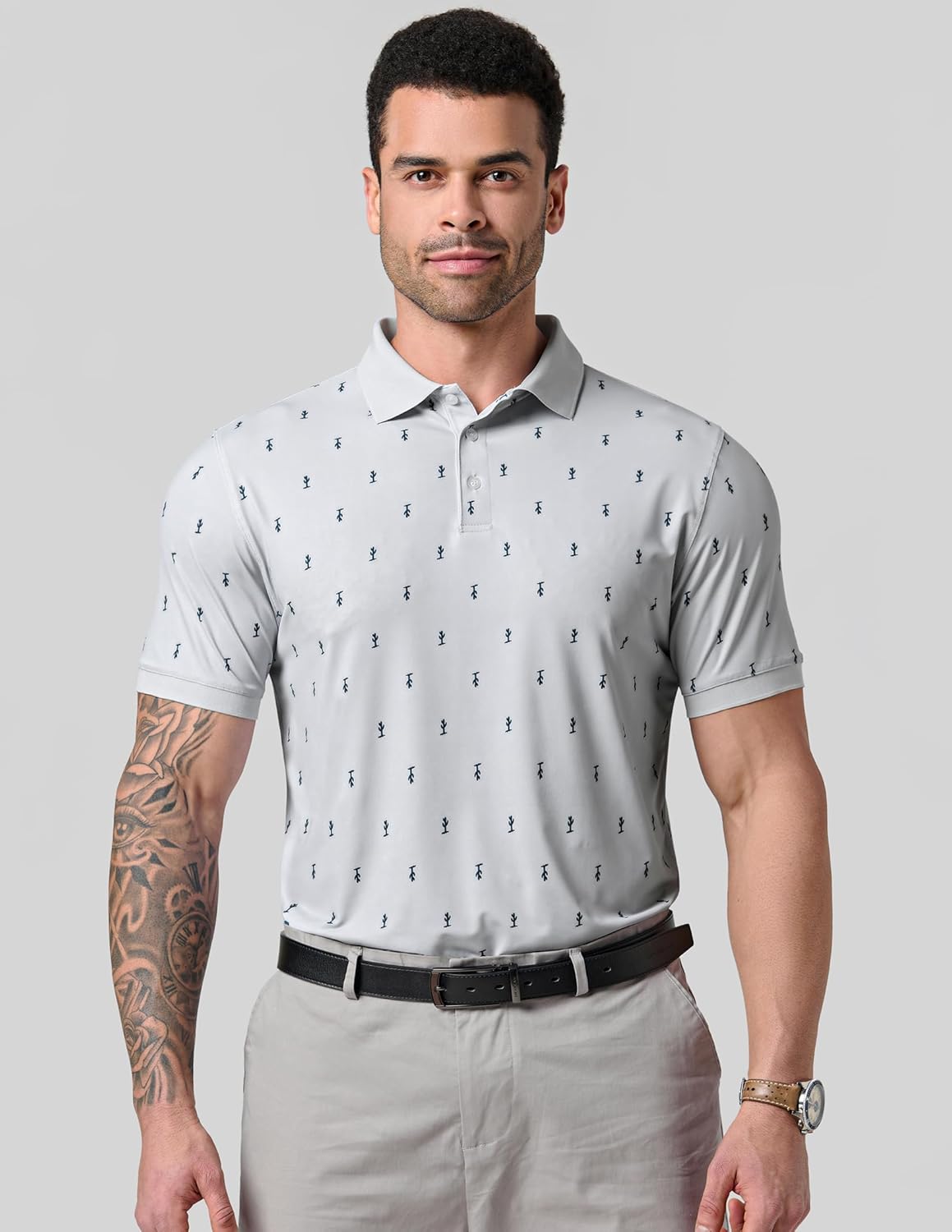 3-Pack Mens Golf Shirt Performance Sport Short Sleeve Moisture Wicking Dry Fit Golf Polo Active Shirts for Men