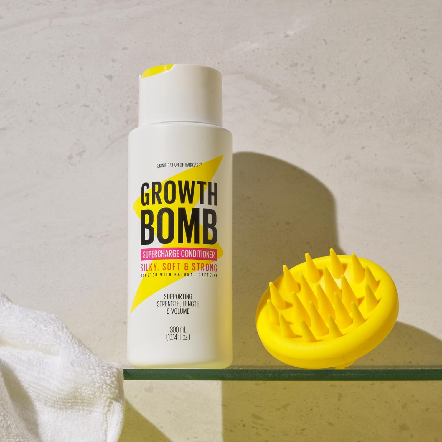 GROWTH BOMB Supercharge Conditioner - Moisturizing Hair Conditioner for Women & Men, Hydrate & Smooth Dry, Damaged, Curly, Frizzy, Color Treated Hair, Smoothing & Hydrating, Sulfate Free - 300 mL - Image 6