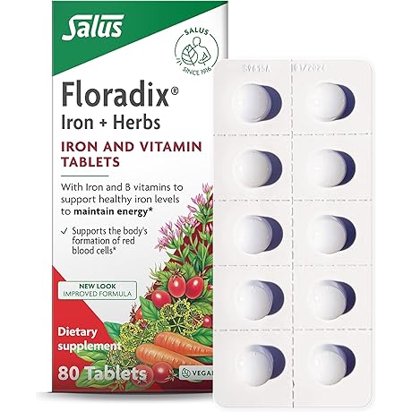 Flora, Floradix Floravital, 80 Count