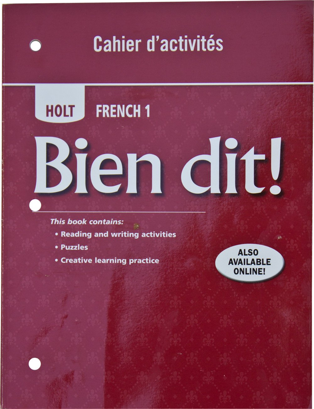 Bien Dit!: Holt French 1 (English and French Edition)