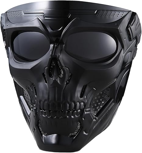 Máscara de Airsoft de paintball, máscara táctica de cara completa adecuada para ATV, motocicleta, ciclismo, esquí, Halloween, juego CS, cosplay,