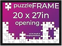 Vista 32 de Poster Palooza Kit de marco de rompecabezas de 20 x 30 pulgadas, incluye hojas de pegamento para rompecabezas, marco de rompecabezas de madera negra