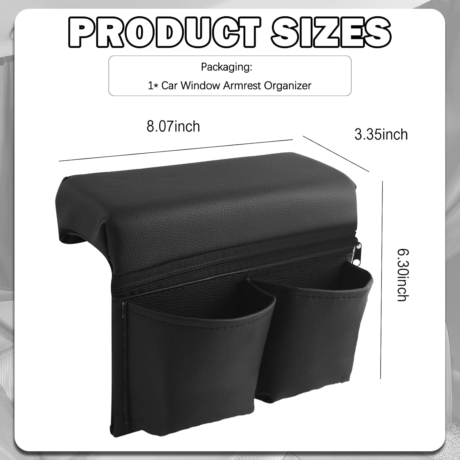 Upgraded Car Armrest Storage Box for Window,Multi-Function Car Window Armrest Organizer for Arm Rest & Place Items,Comfortable Arm Rest Organizer Cars Windows for Cars,SUVs,Truck
