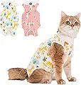 2Pack Cat Surgery Recovery Suit Clothes for Female and Male,Cat Onesie Shirts After Surgery Spay Surgical Recovery Suit, Cone Collar to Stop Licking Abdominal Wound Alternative-S - product image