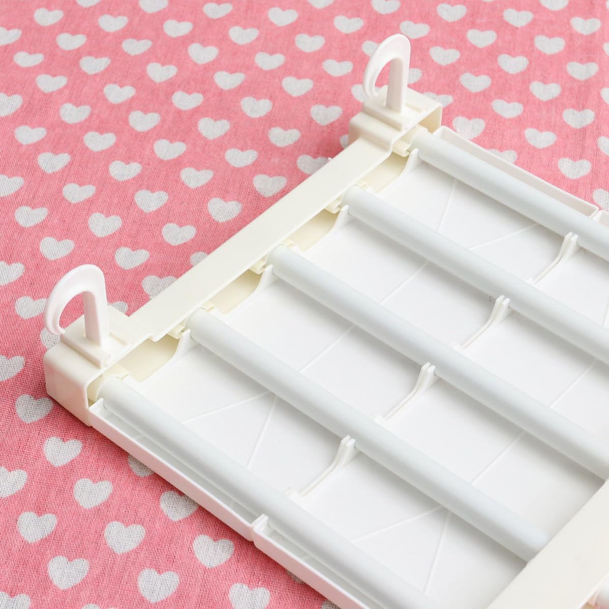 Sosoport White Retractable Closet Shelf 30-40cm Adjustable Storage Rack