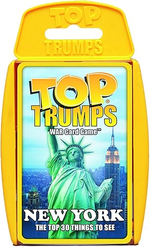 Places and Locationss Top Trumps Juego de cartas, juegos de cartas educativos (versión en inglés), New York