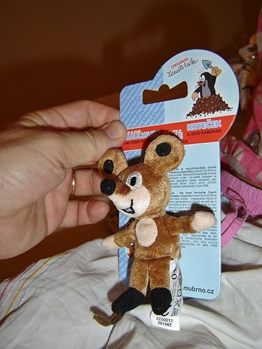 Miniatura 2 de Mouse 8cm marioneta de dedoamigo de Krtek el topoES UN suave y bonito regaloMaus fingerpuppemyska prstovy manasekegerke ujjbabA legkisebb