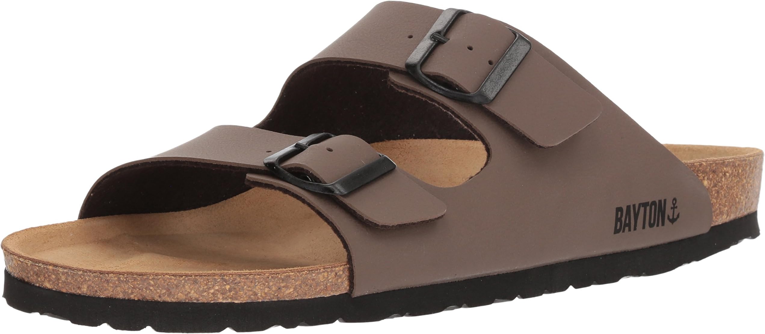 BAYTON Men's 2 Strap Buckle Sandal