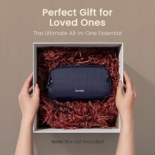Vista 149 de tomtoc Estuche organizador de accesorios de viaje para electrónicos y cables, para teléfono, Airpods, unidad USB y artículos diarios y esenciales