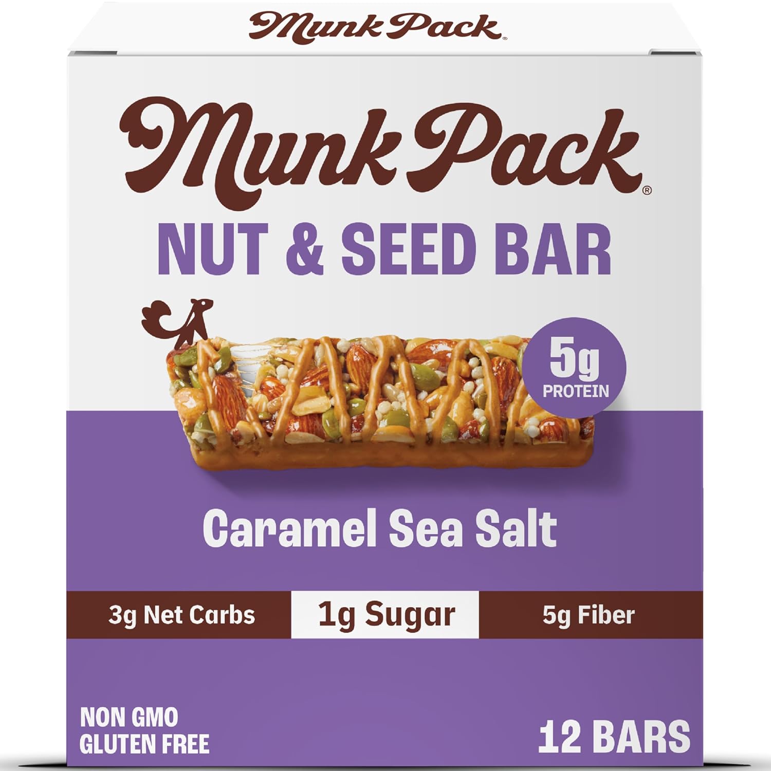 Munk Pack Nut & Seed Bar Caramel Sea Salt | 1g Liberia | Ubuy