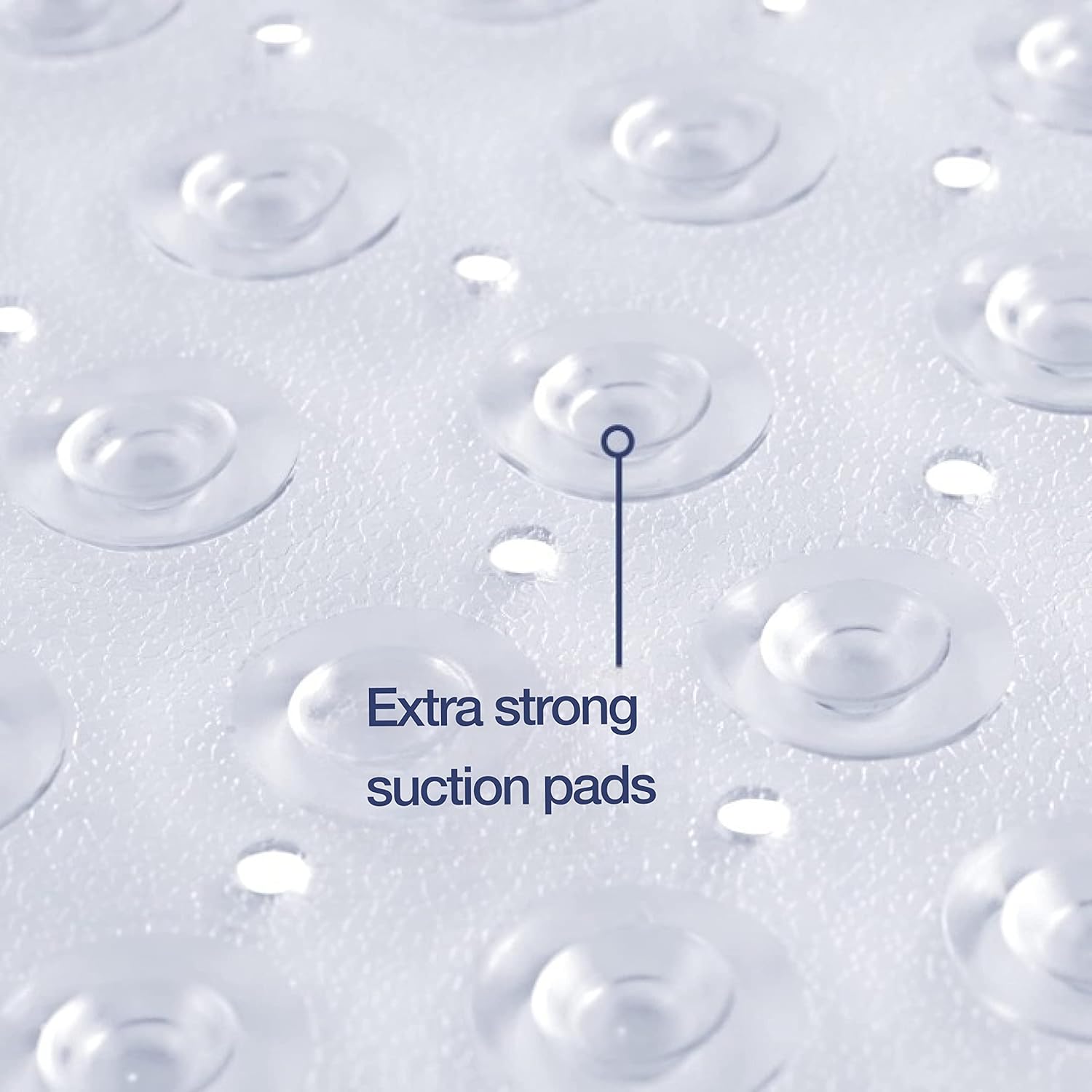 Clear Curved Non-Slip Rubber Bath Mat for Kids
